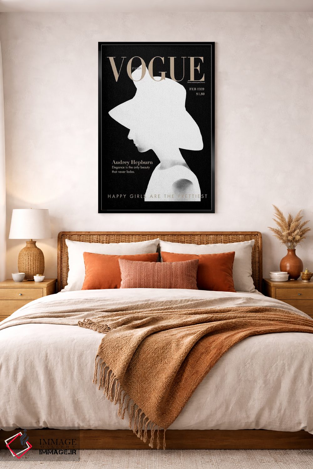 تابلو دکوراتیو "آدری ووگ" اثر مرسدس لوپز چارو - D4B