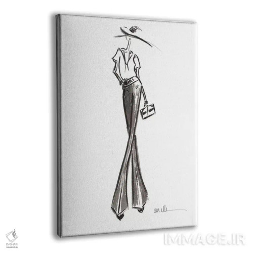 تابلو مینیمال با گام استوار اثر ام ال - نمای پرسپکتیو محصول