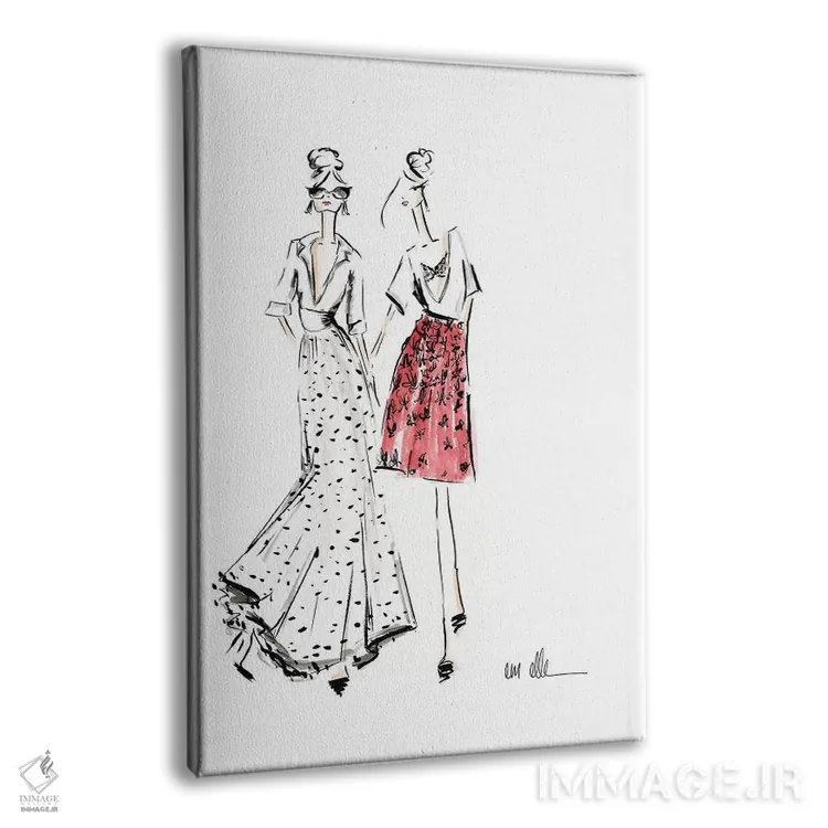 تابلو دکوراتیو ناهار هفتگی اثر ام ال - نمای پرسپکتیو محصول