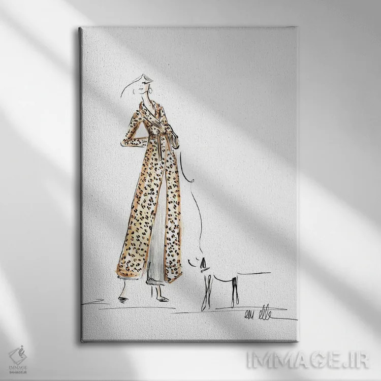 تابلو دکوراتیو به سمت خیابان پنجم اثر ام ال - نمای روبهرو روی دیوار