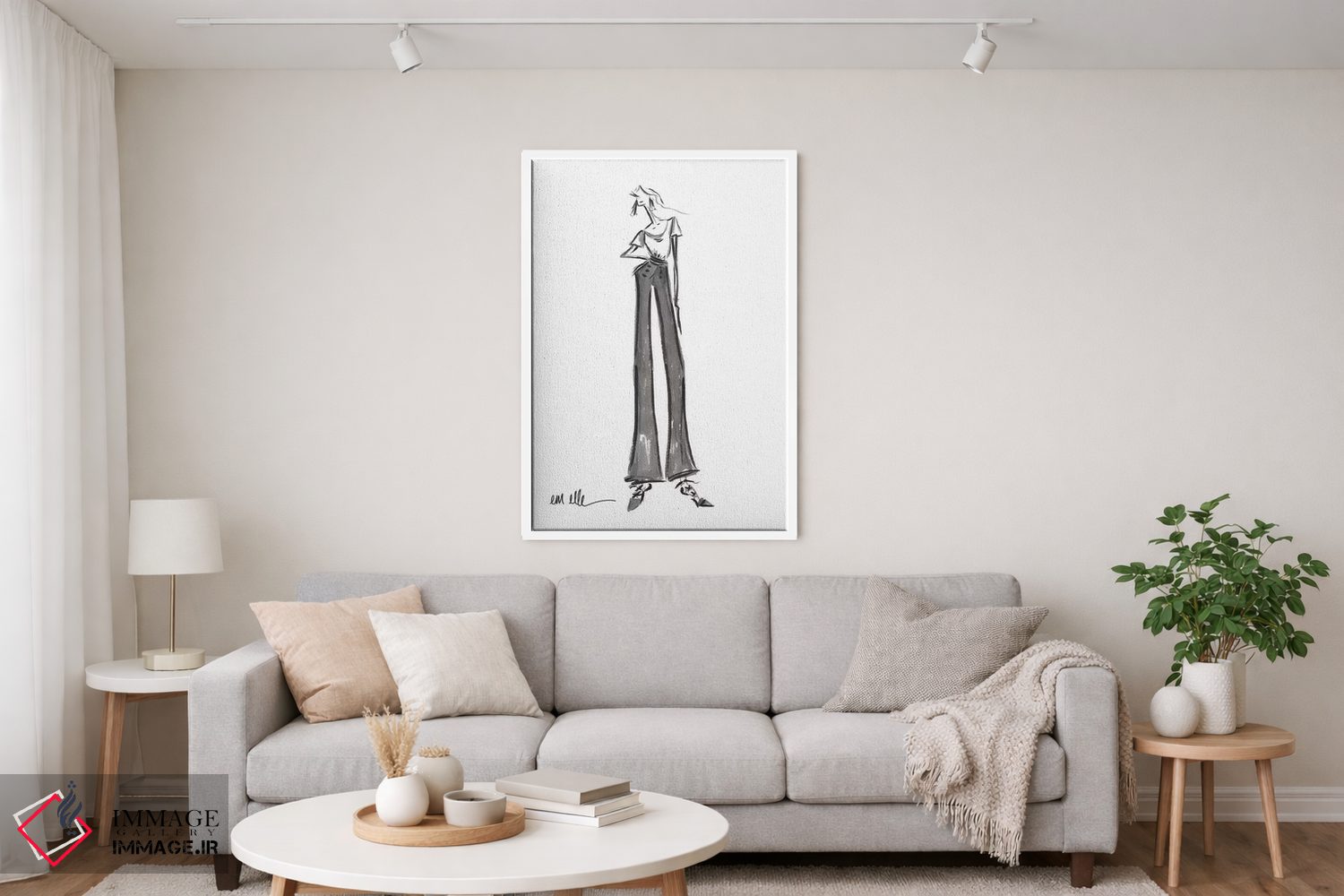 تابلو مینیمال از پسش برمی آیم اثر ام ال - D3W