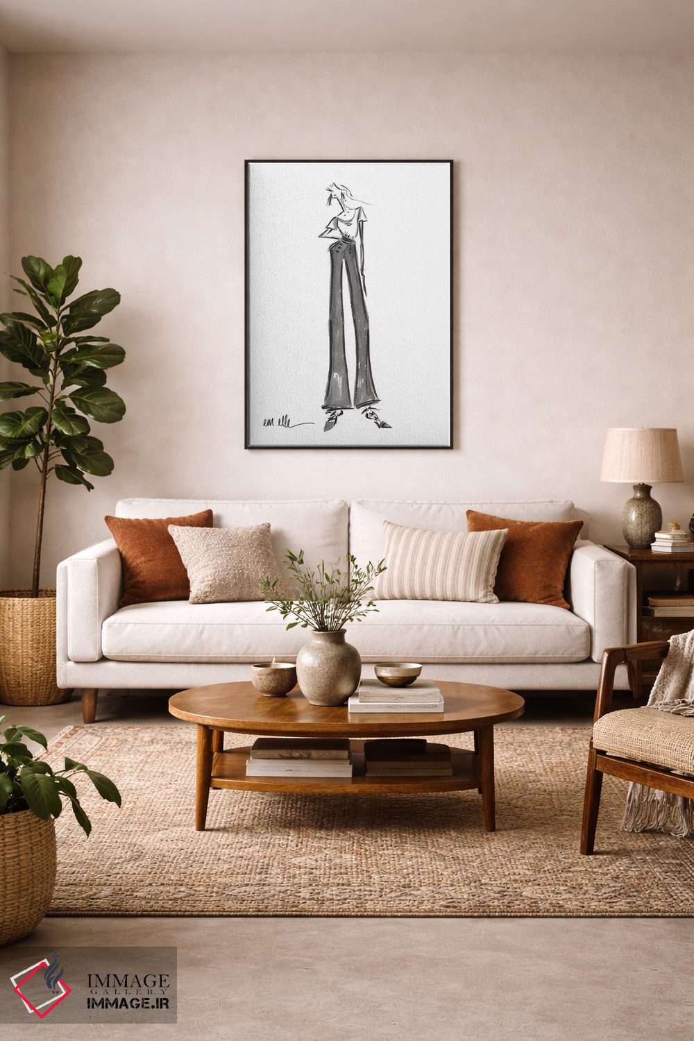 تابلو مینیمال از پسش برمی آیم اثر ام ال - D4B