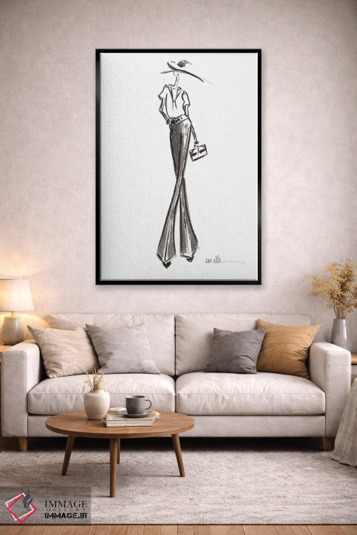 تابلو مینیمال با گام استوار اثر ام ال - D4B