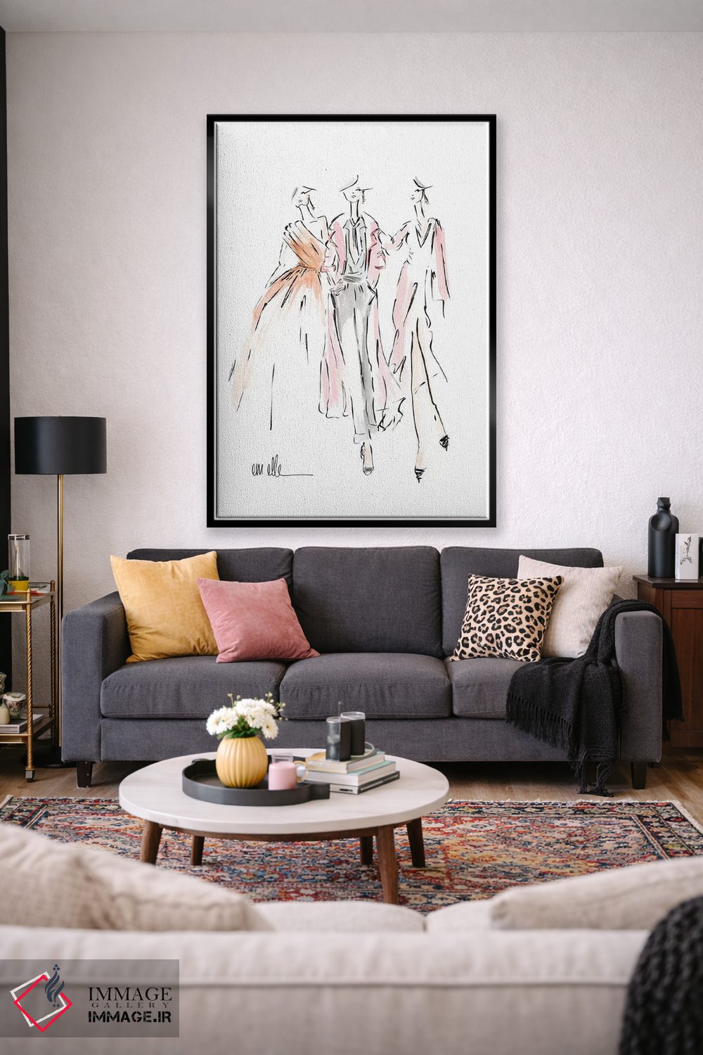 تابلو دکوراتیو گروه من اثر ام ال - D2B