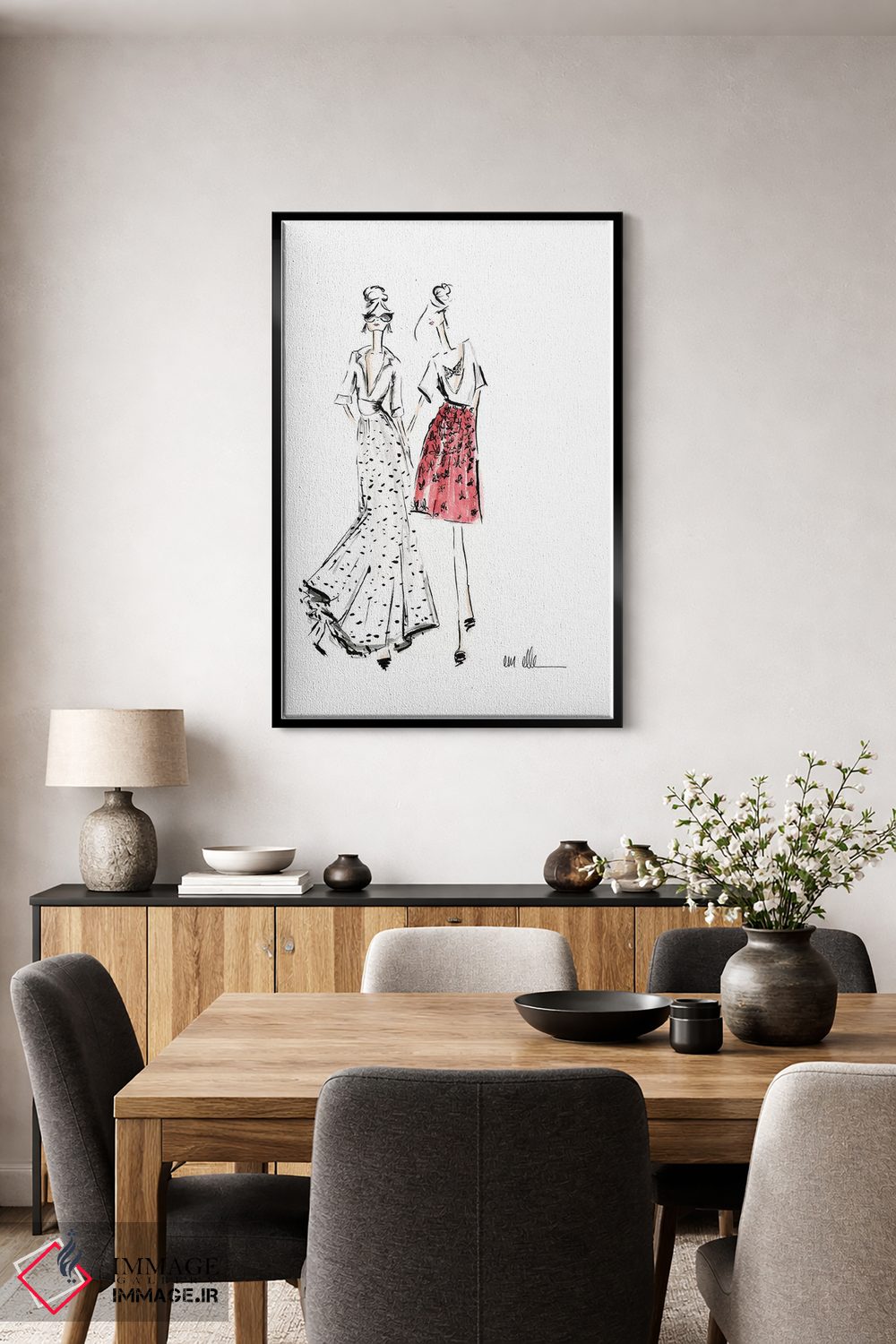 تابلو دکوراتیو ناهار هفتگی اثر ام ال - D4B