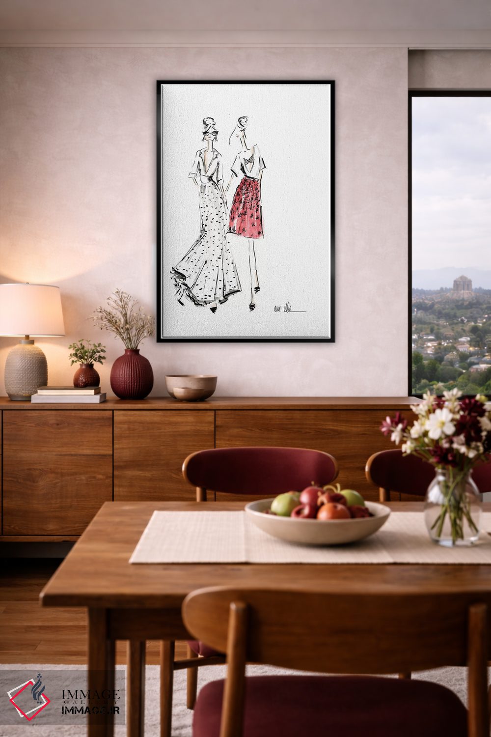 تابلو دکوراتیو ناهار هفتگی اثر ام ال - D5B