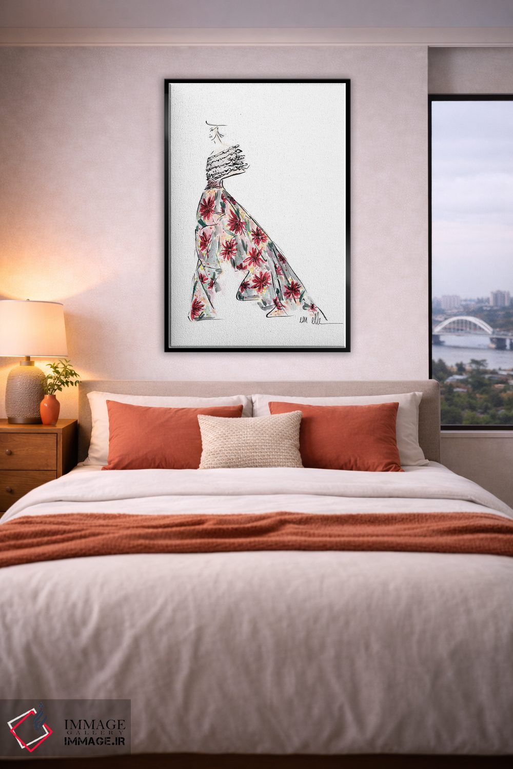 تابلو دکوراتیو مفتخر اثر ام ال - D4B