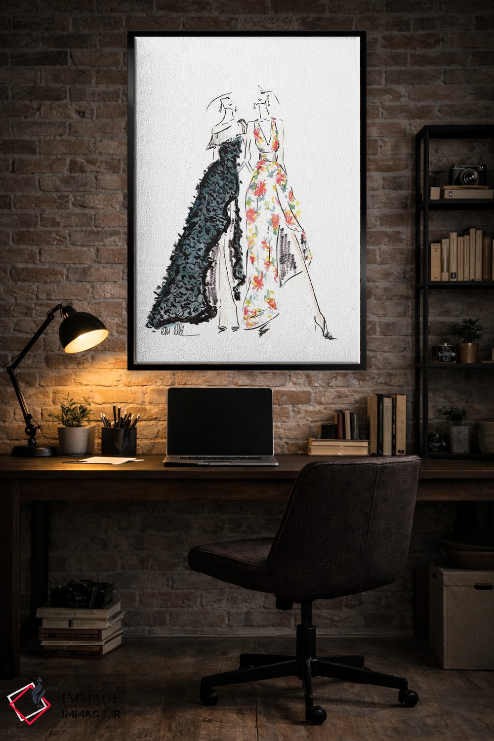 تابلو دکوراتیو شب ما اثر ام ال - D4B