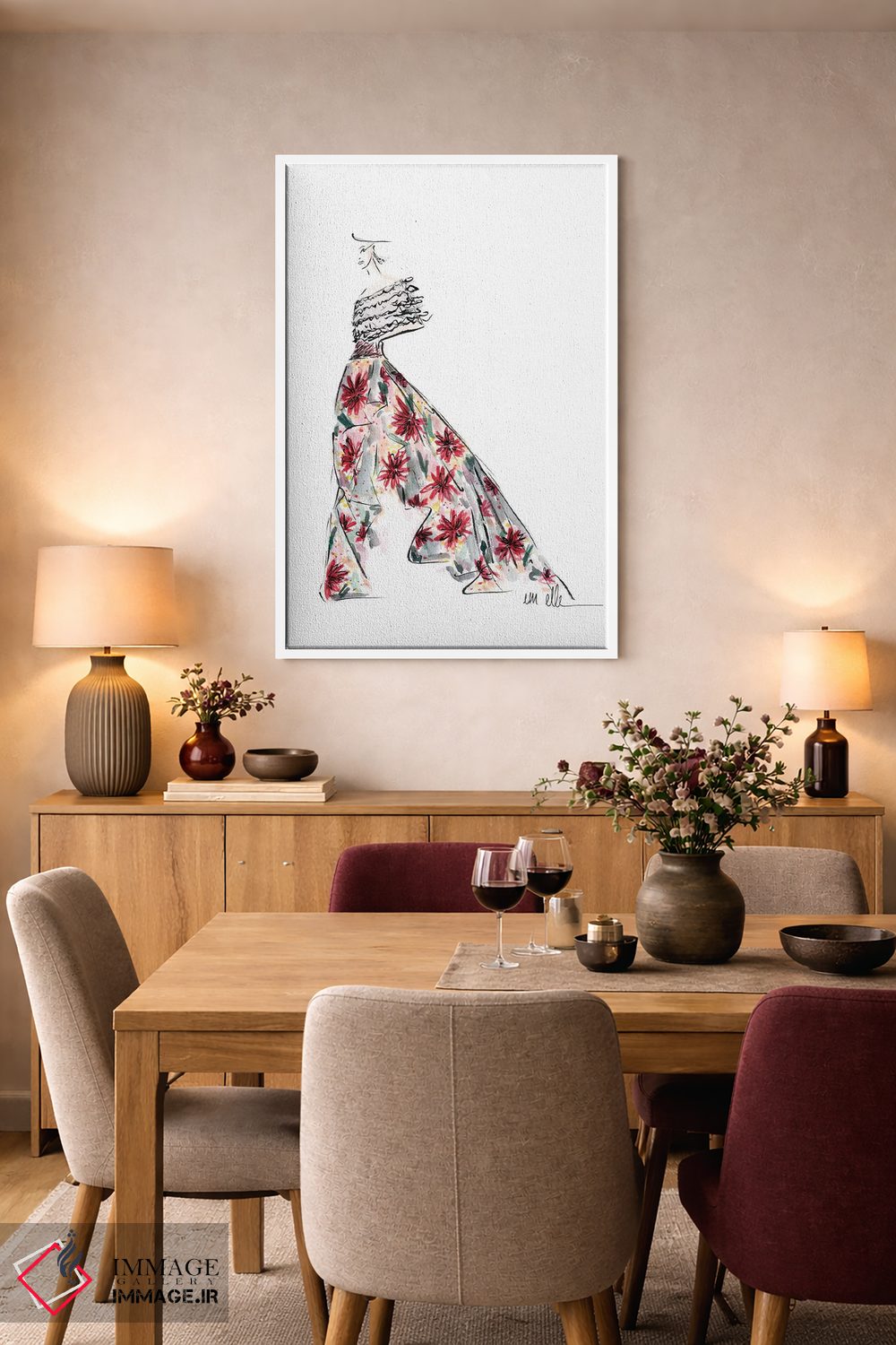 تابلو دکوراتیو مفتخر اثر ام ال - D5W