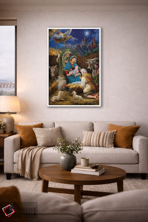 تابلو دکوراتیو مریم و چوپانان اثر مارچلو کورتی - D2W