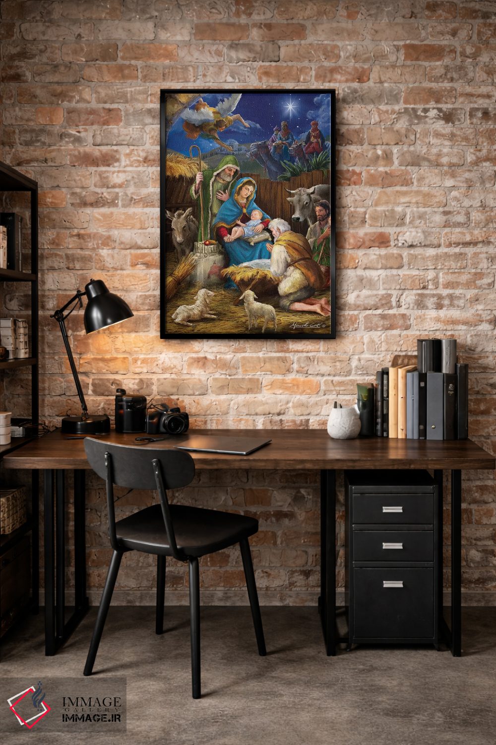 تابلو دکوراتیو مریم و چوپانان اثر مارچلو کورتی - D4B