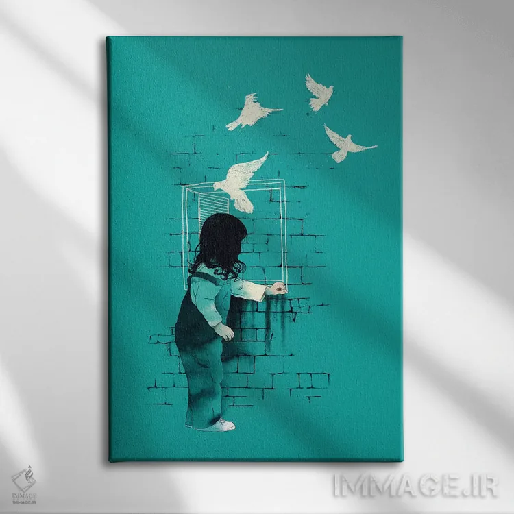 تابلو دکوراتیو "راه خروج" اثر ماتیوله - نمای روبهرو روی دیوار