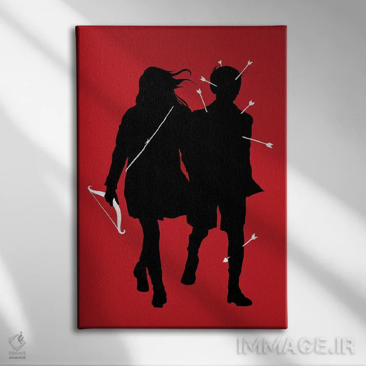 تابلو دکوراتیو "بازی خطرناک" اثر ماتیوله - نمای روبهرو روی دیوار