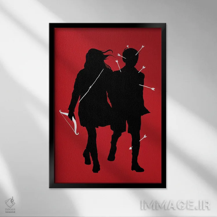 تابلو دکوراتیو "بازی خطرناک" اثر ماتیوله - نمای قابدار مشکی