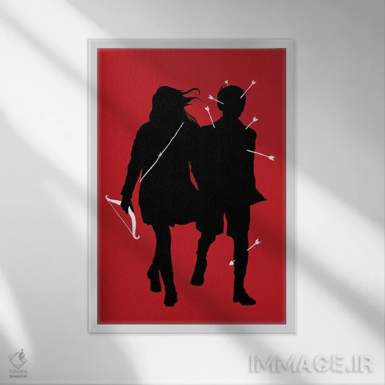 تابلو دکوراتیو "بازی خطرناک" اثر ماتیوله - نمای قابدار سفید