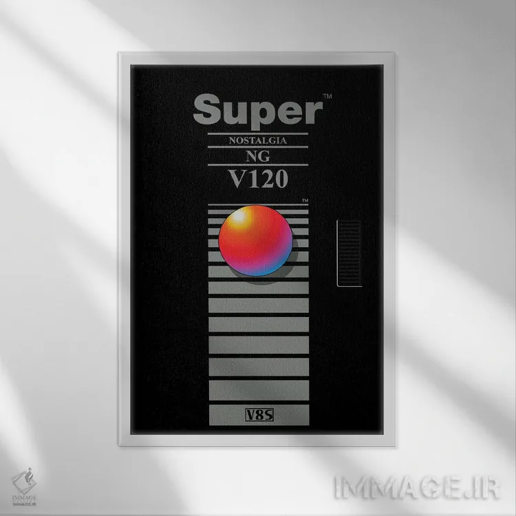 تابلو دکوراتیو "نوستالژی شدید" اثر ماتیوله - نمای قابدار سفید