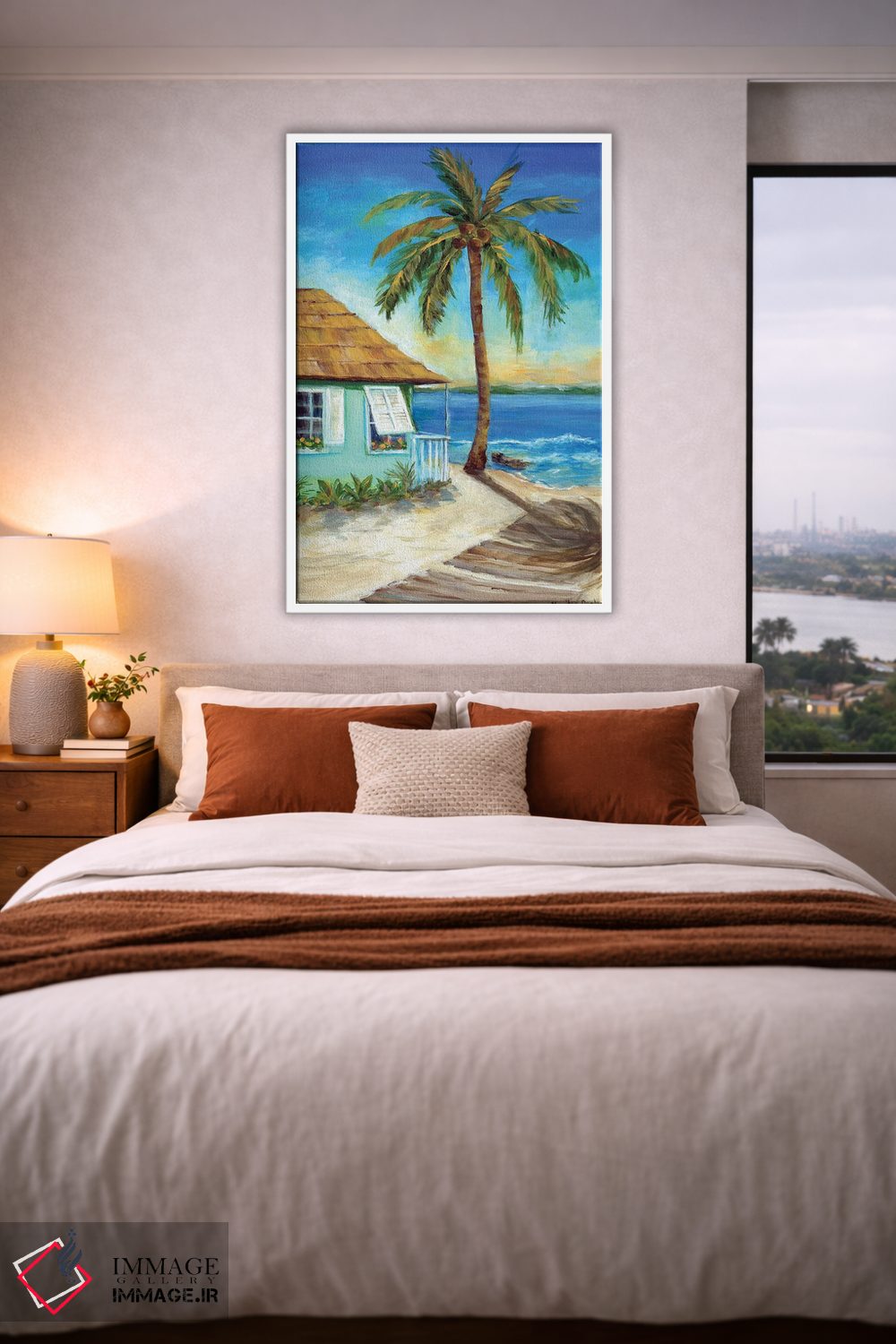 تابلو دکوراتیو "کابانا گرمسیری ۱" اثر مریلین دانلاپ - D2W