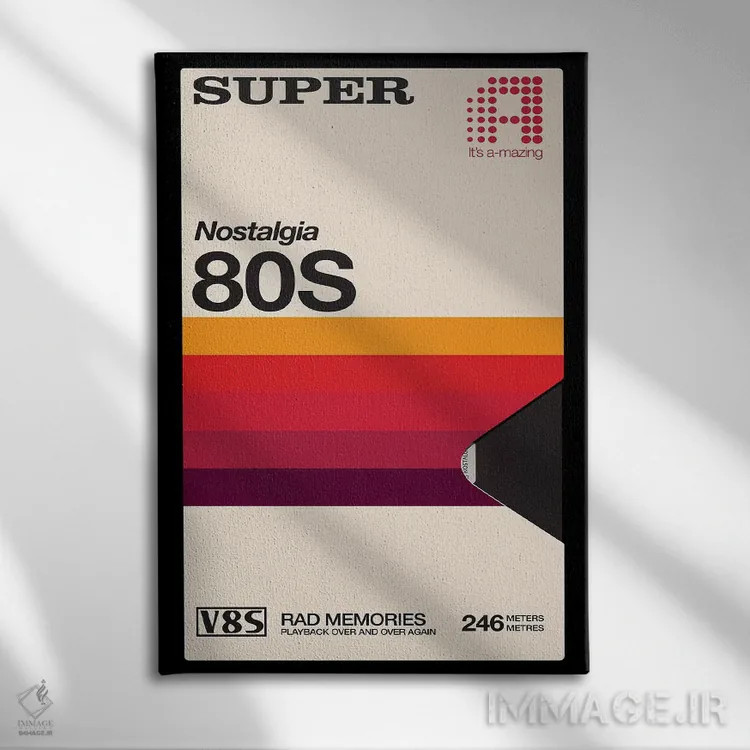 تابلو دکوراتیو "نوار فوق العاده" اثر ماتیوله - نمای روبهرو روی دیوار