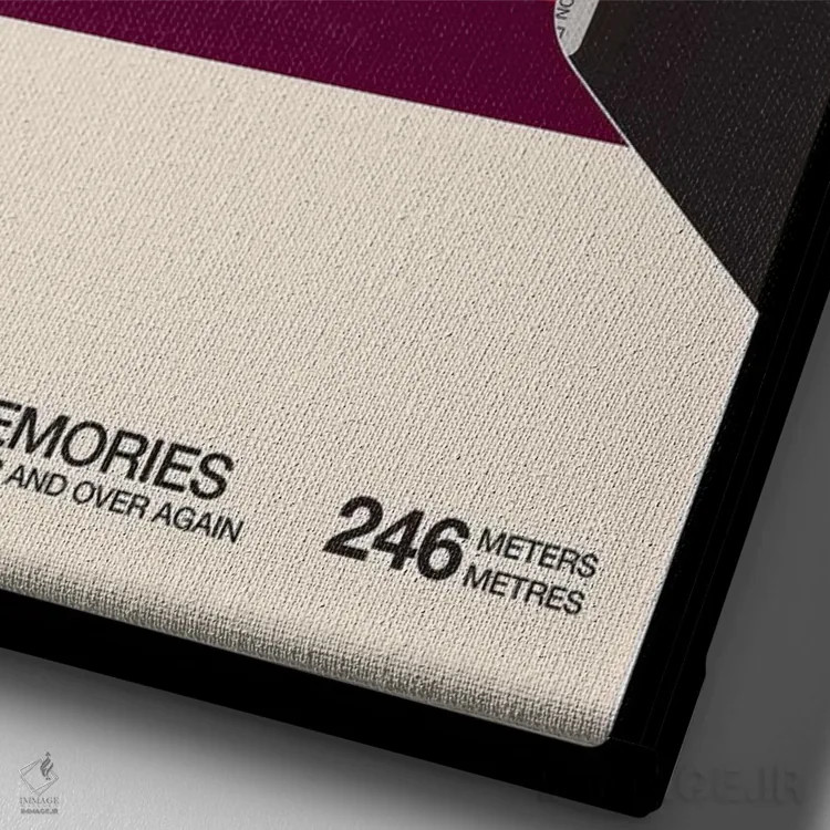 تابلو دکوراتیو "نوار فوق العاده" اثر ماتیوله - نمای نزدیک بافت بوم