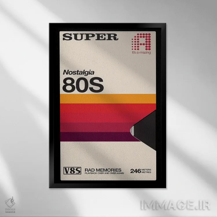 تابلو دکوراتیو "نوار فوق العاده" اثر ماتیوله - نمای قابدار مشکی