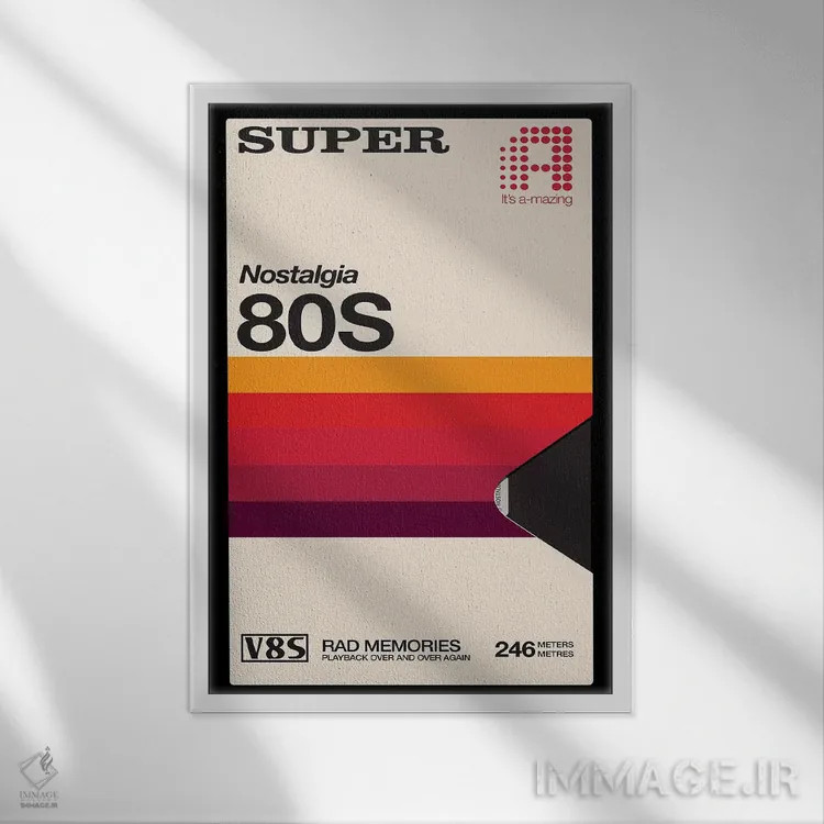 تابلو دکوراتیو "نوار فوق العاده" اثر ماتیوله - نمای قابدار سفید