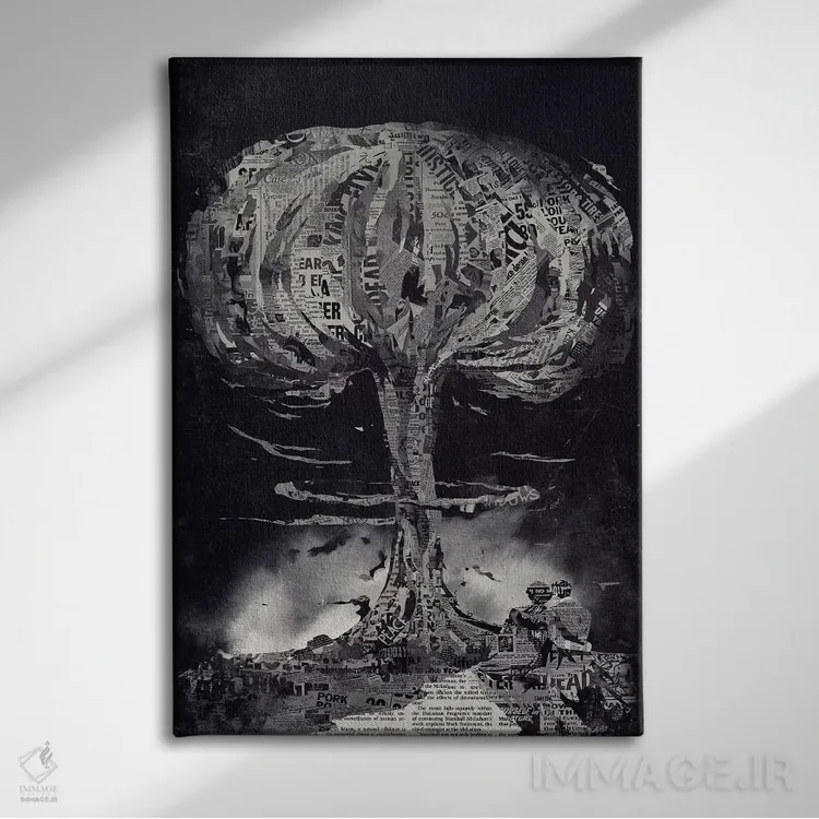 تابلو دکوراتیو "پایان" اثر ماتیوله - نمای روبهرو روی دیوار