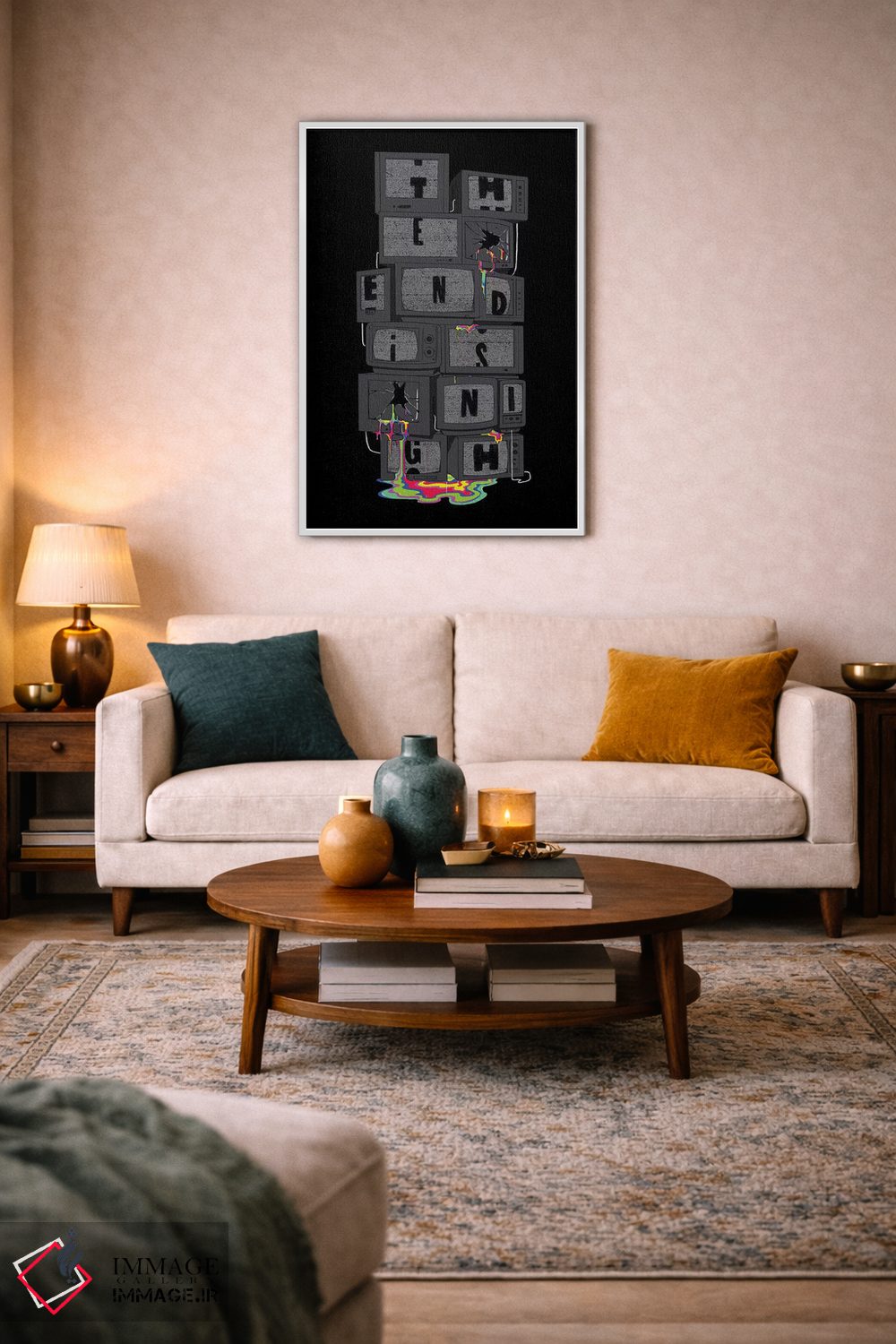 تابلو دکوراتیو "پایان نزدیک است" اثر ماتیوله - D3W