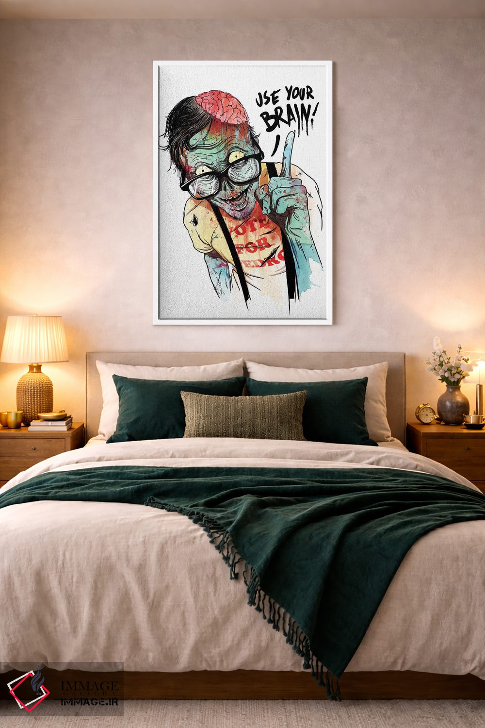 تابلو دکوراتیو "از مغزت استفاده کن" اثر ماتیوله - D2W