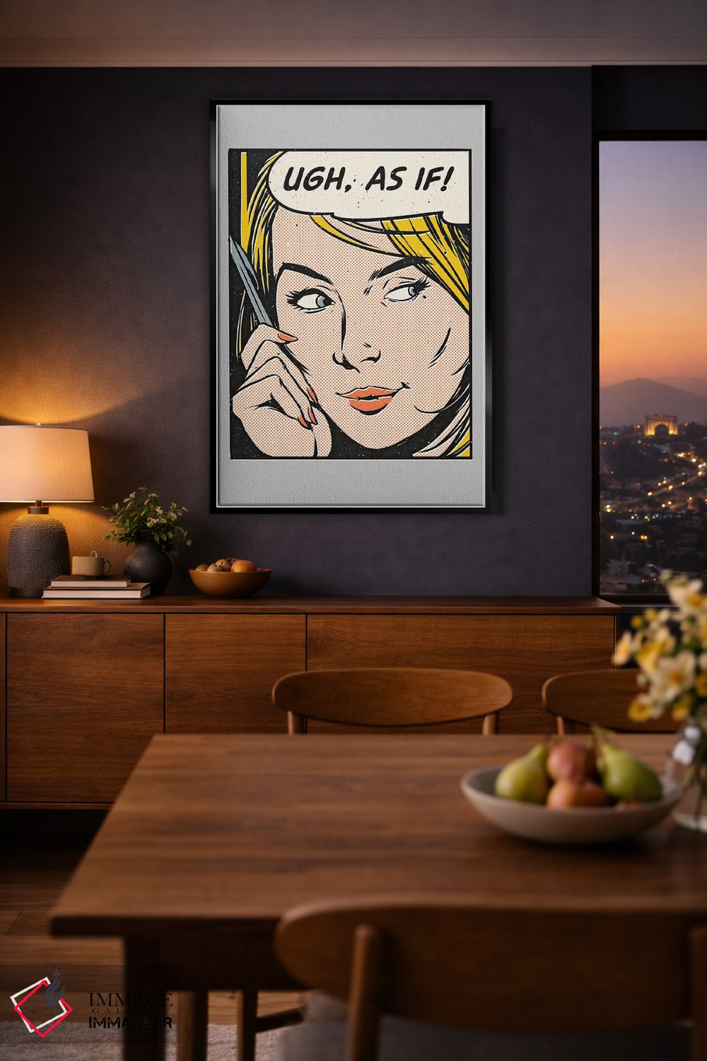 تابلو دکوراتیو "آخ" اثر ماتیوله - D1B