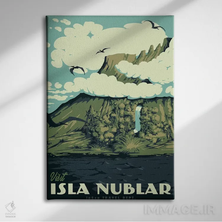 تابلو دکوراتیو "بازدید از ایزلا نوبلار" اثر ماتیوله - نمای روبهرو روی دیوار