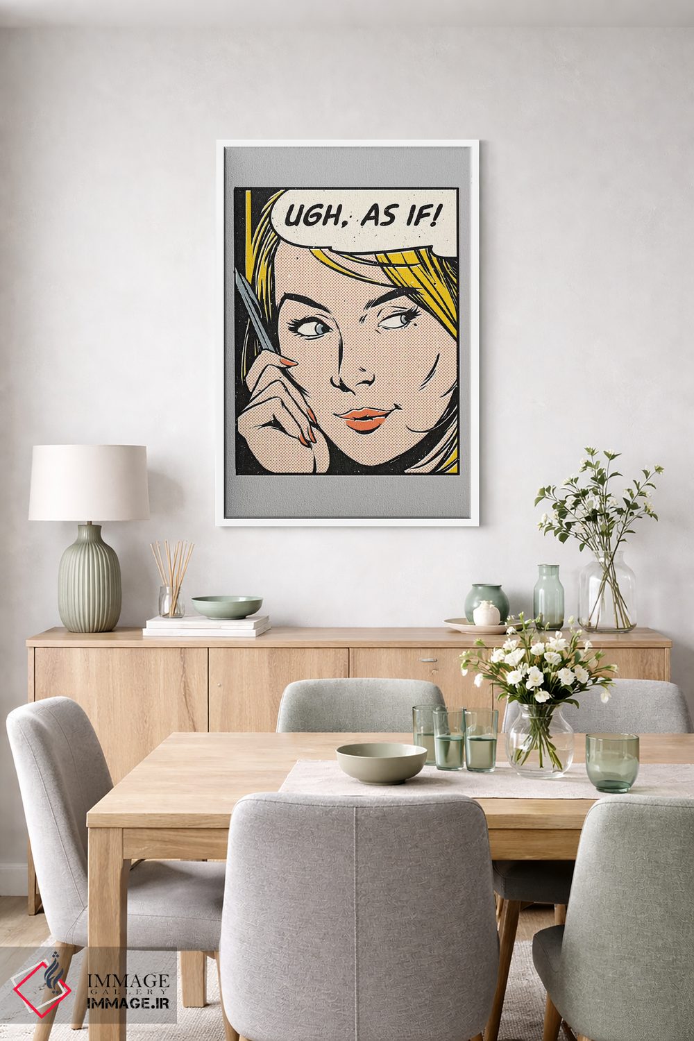 تابلو دکوراتیو "آخ" اثر ماتیوله - D6W