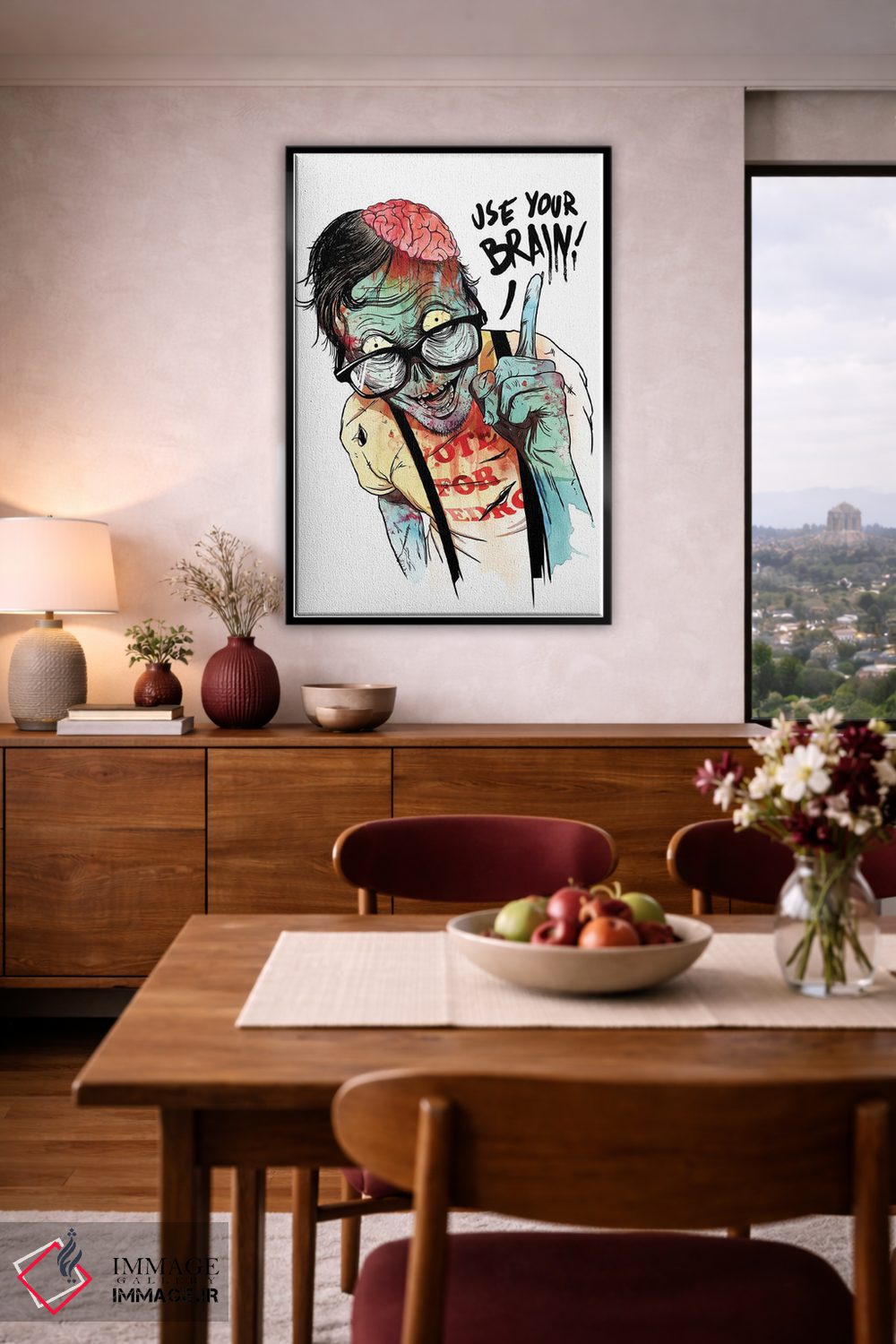 تابلو دکوراتیو "از مغزت استفاده کن" اثر ماتیوله - D5B