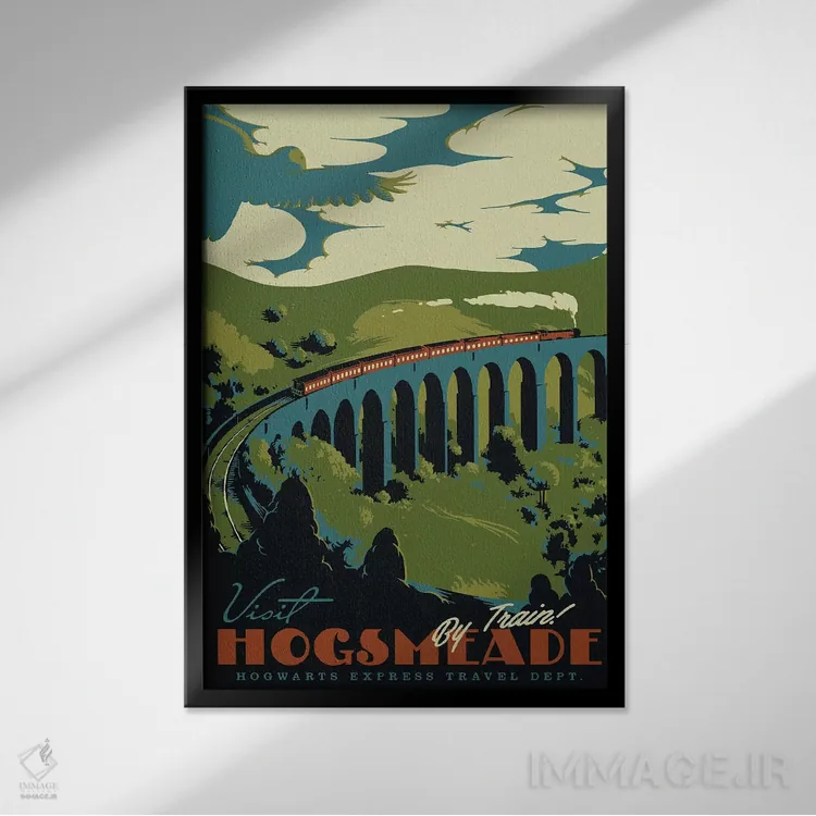 تابلو دکوراتیو "بازدید از هاگزمیید" اثر ماتیوله - نمای قابدار مشکی