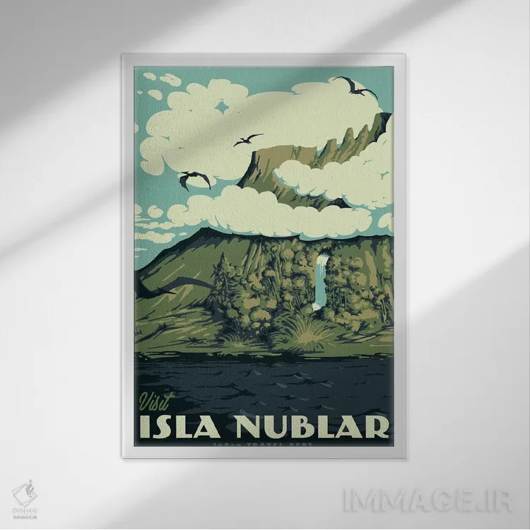 تابلو دکوراتیو "بازدید از ایزلا نوبلار" اثر ماتیوله - نمای قابدار سفید