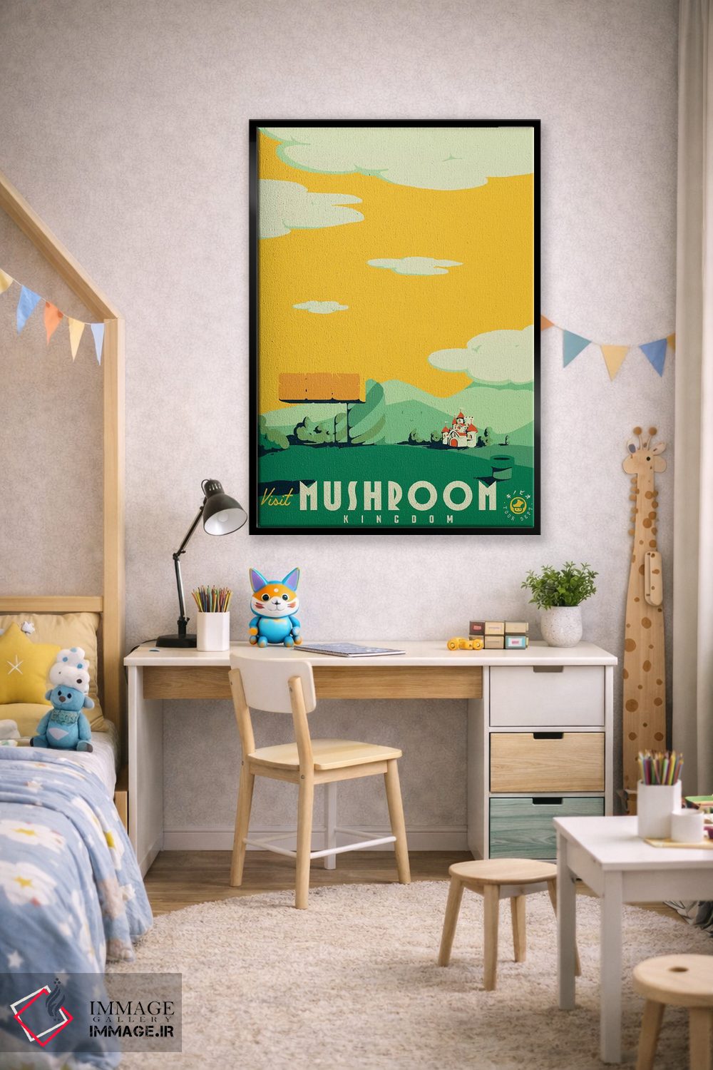 تابلو دکوراتیو "بازدید از قلمرو قارچ ها" اثر ماتیوله - D2B