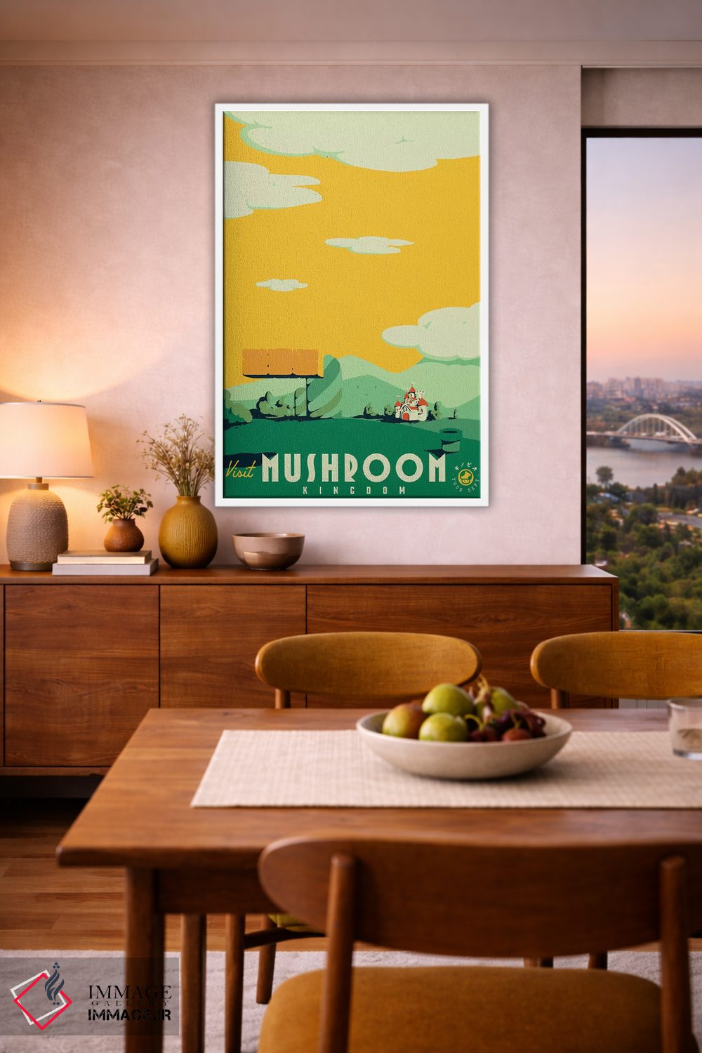 تابلو دکوراتیو "بازدید از قلمرو قارچ ها" اثر ماتیوله - D6W