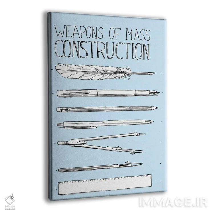 تابلو دکوراتیو "سلاح های ساخت انبوه" اثر ماتیوله - نمای پرسپکتیو محصول