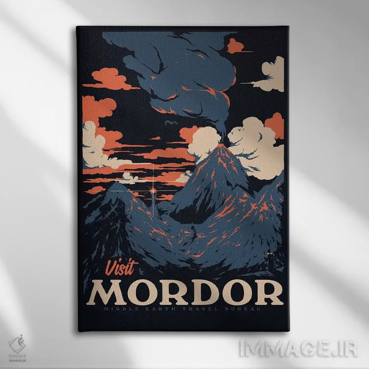 تابلو دکوراتیو "بازدید از موردور ۲" اثر ماتیوله - نمای روبهرو روی دیوار