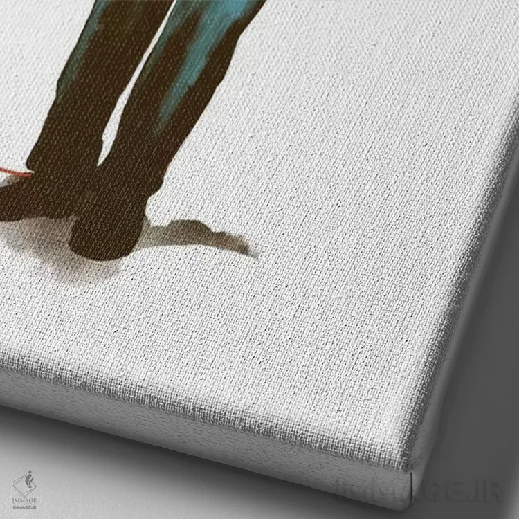 تابلو دکوراتیو "سلاح انتخابی" اثر ماتیوله - نمای نزدیک بافت بوم