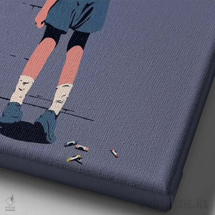 تابلو دکوراتیو "خروج" اثر ماتیوله - نمای نزدیک بافت بوم