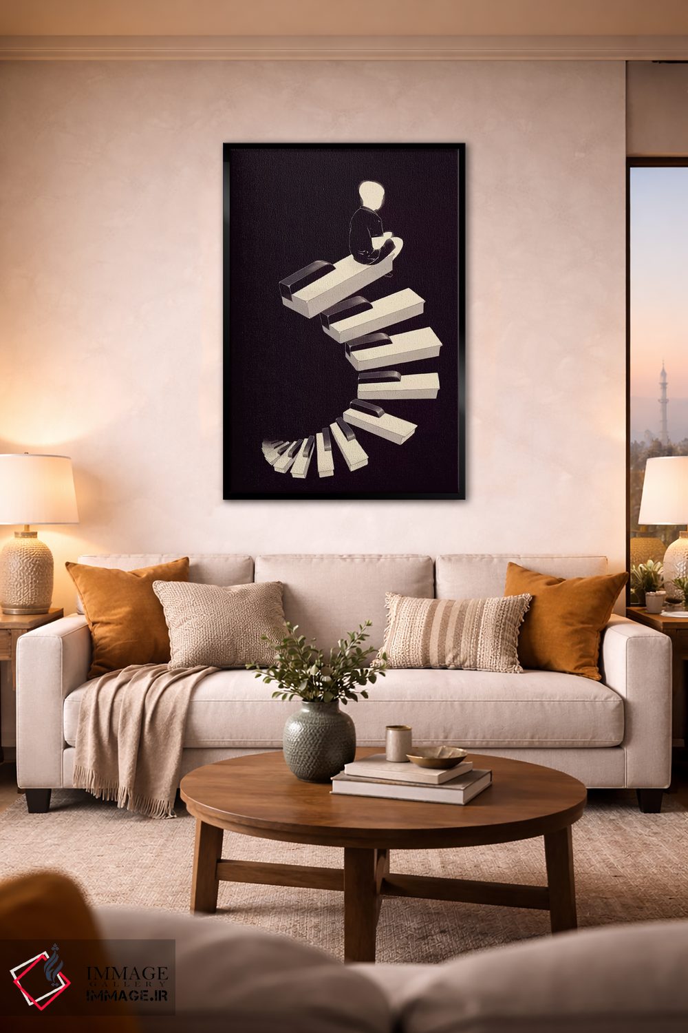 تابلو دکوراتیو "ملودی بی پایان" اثر ماتیوله - D1B