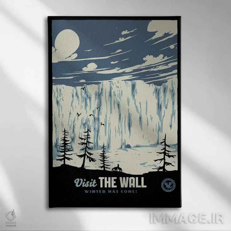 تابلو دکوراتیو "بازدید از دیوار ۲" اثر ماتیوله - نمای روبهرو روی دیوار