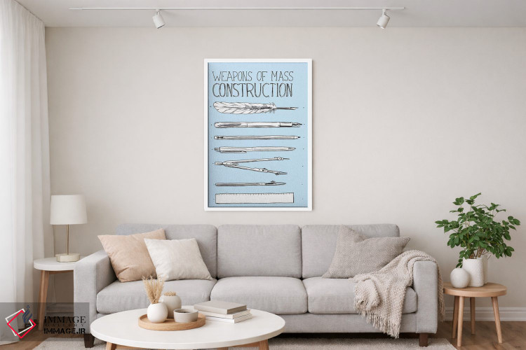 تابلو دکوراتیو "سلاح های ساخت انبوه" اثر ماتیوله - D3W