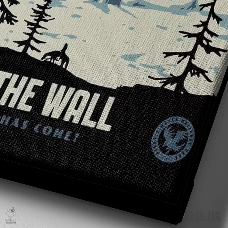 تابلو دکوراتیو "بازدید از دیوار ۲" اثر ماتیوله - نمای نزدیک بافت بوم