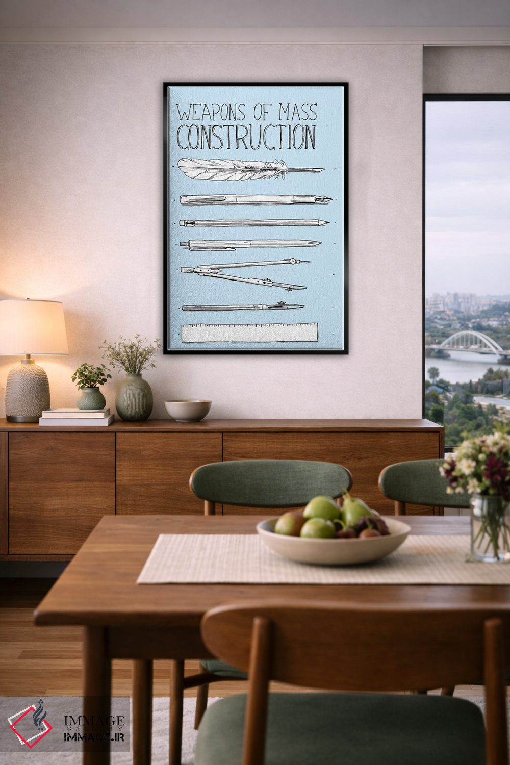 تابلو دکوراتیو "سلاح های ساخت انبوه" اثر ماتیوله - D6B
