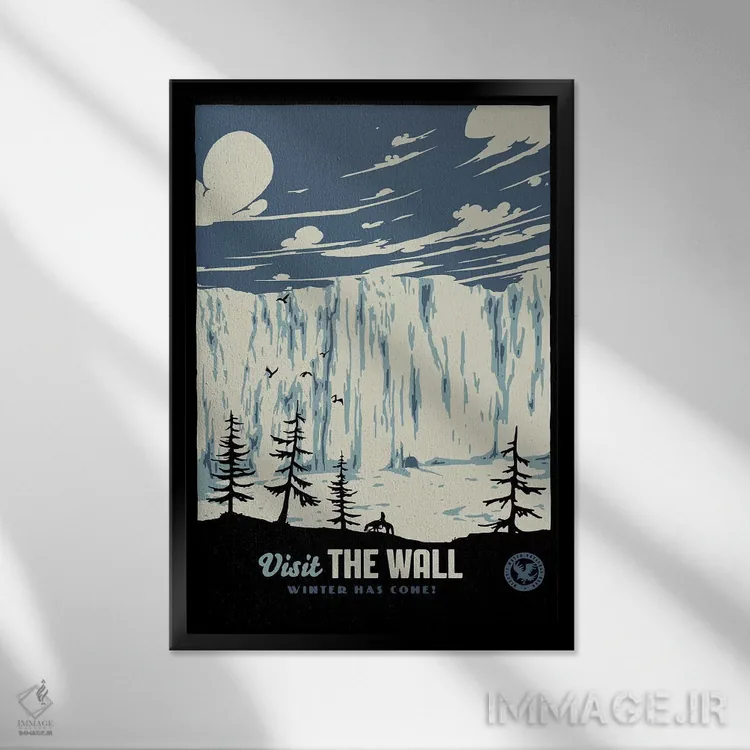 تابلو دکوراتیو "بازدید از دیوار ۲" اثر ماتیوله - نمای قابدار مشکی