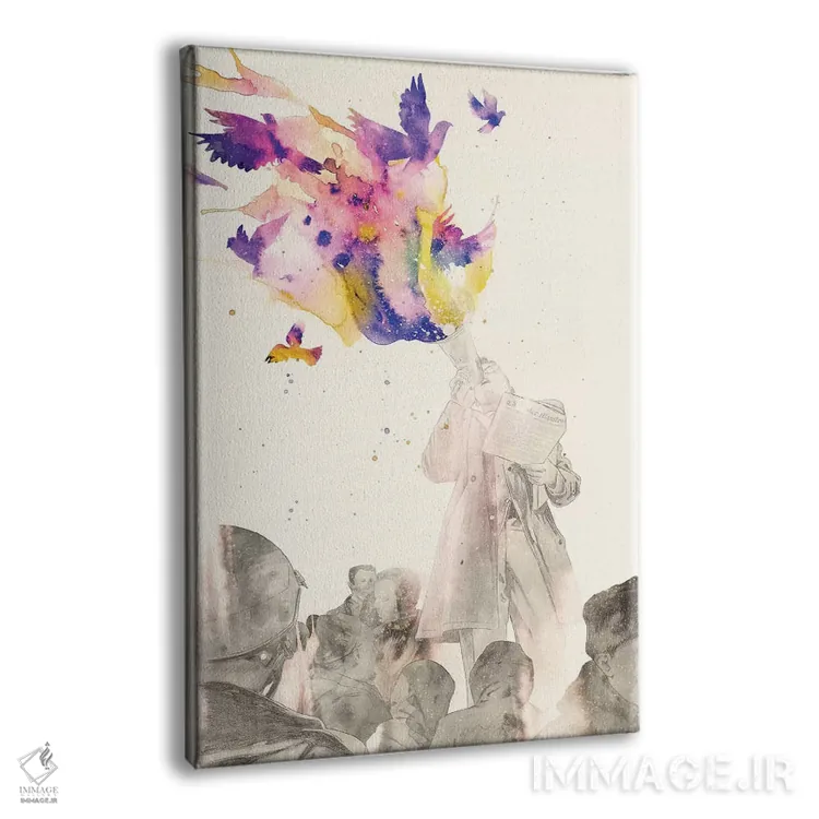 تابلو دکوراتیو "بیانیه" اثر ماتیوله - نمای پرسپکتیو محصول