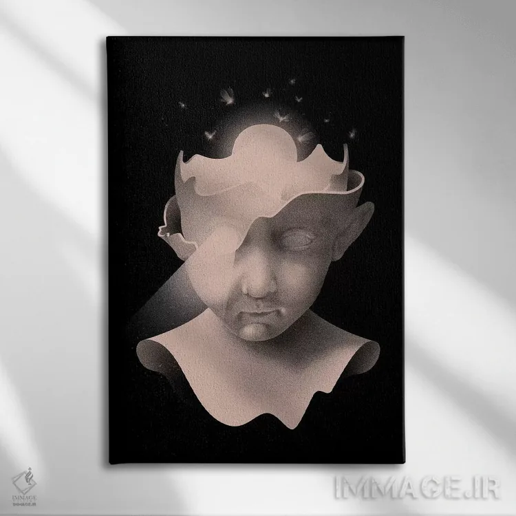 تابلو دکوراتیو "بینش" اثر ماتیوله - نمای روبهرو روی دیوار