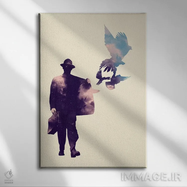 تابلو دکوراتیو "صلح طلب" اثر ماتیوله - نمای روبهرو روی دیوار