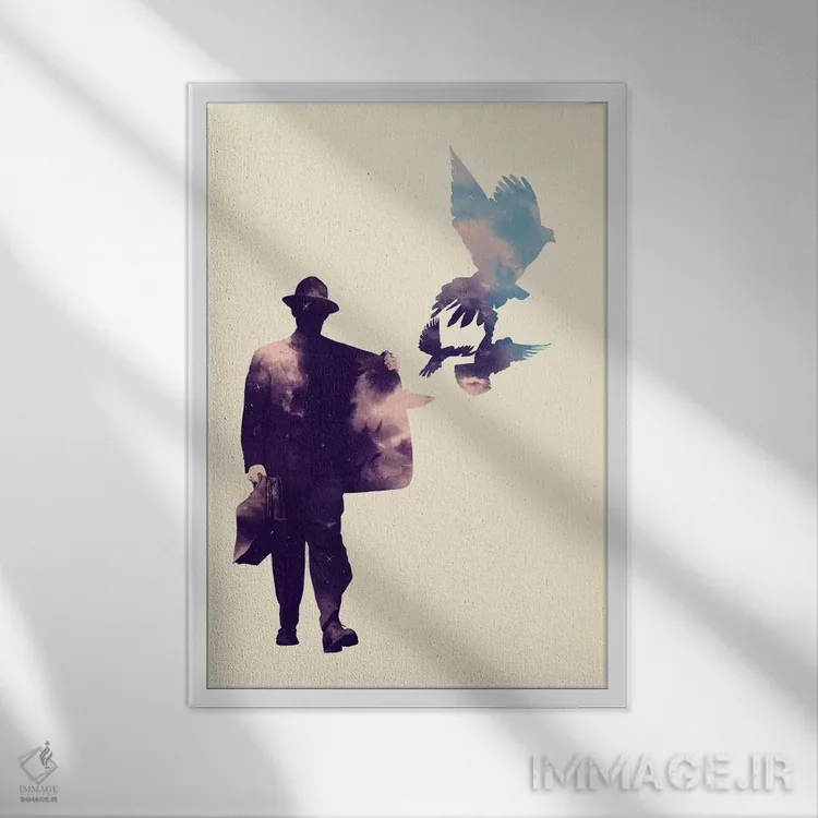 تابلو دکوراتیو "صلح طلب" اثر ماتیوله - نمای قابدار سفید